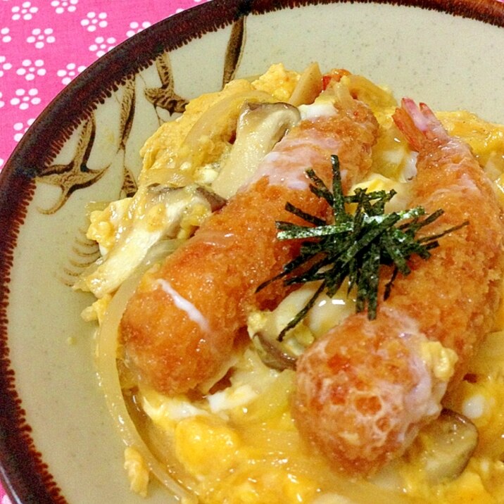 remake♡パパッとできる♪海老フライ丼